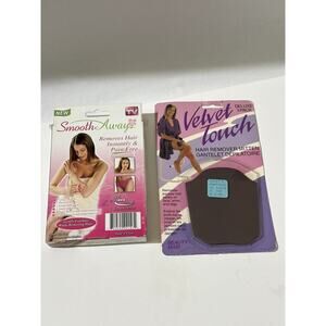 Smooth Away As Seen On TV Hair Remover Flex Crystal Pads + Velvet Touch Mitten